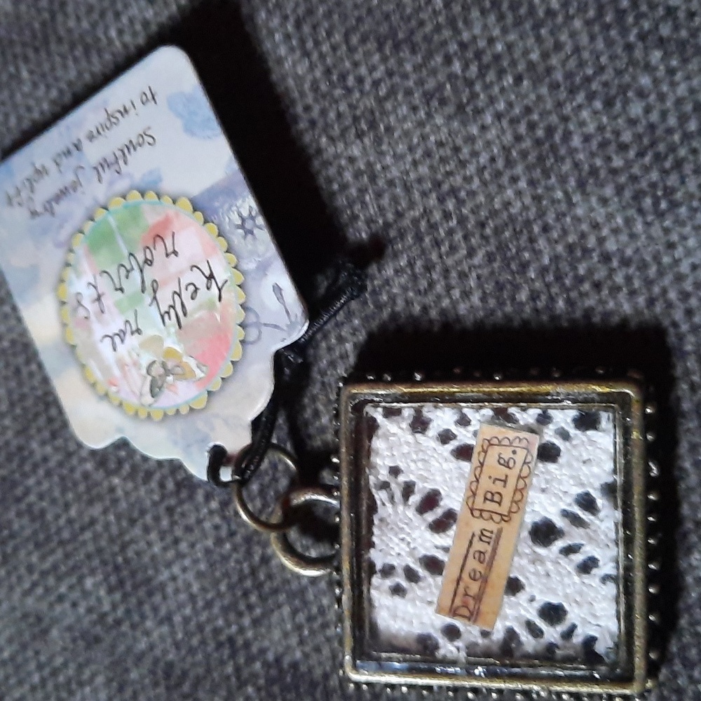 Kelly Rae Roberts Jewelry Charm Pendant Dream Big Lace Hot New